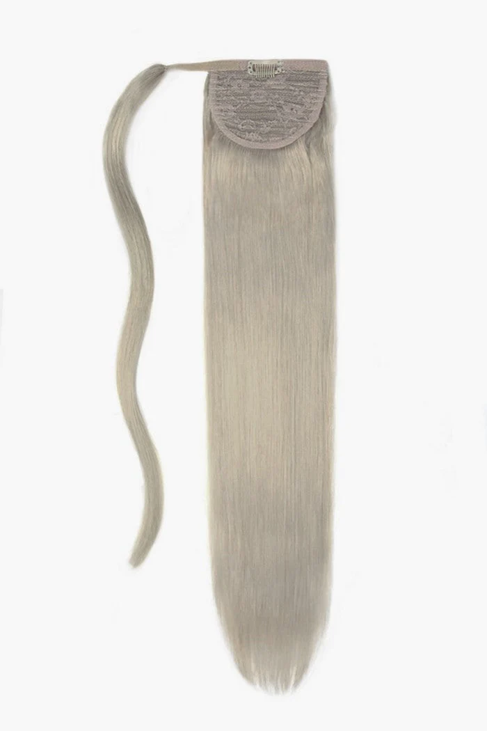 24" Mega Straight Up Wrap Around Ponytail Extension - Image 37