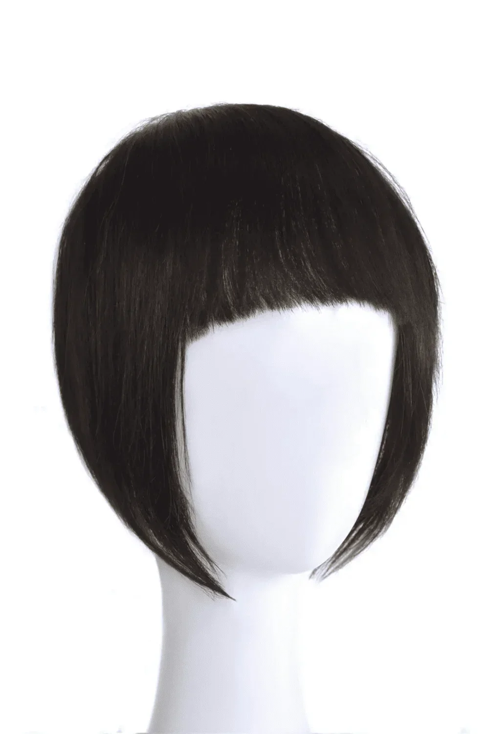 Darkest Brown Clip In Fringe (#2) - Image 5