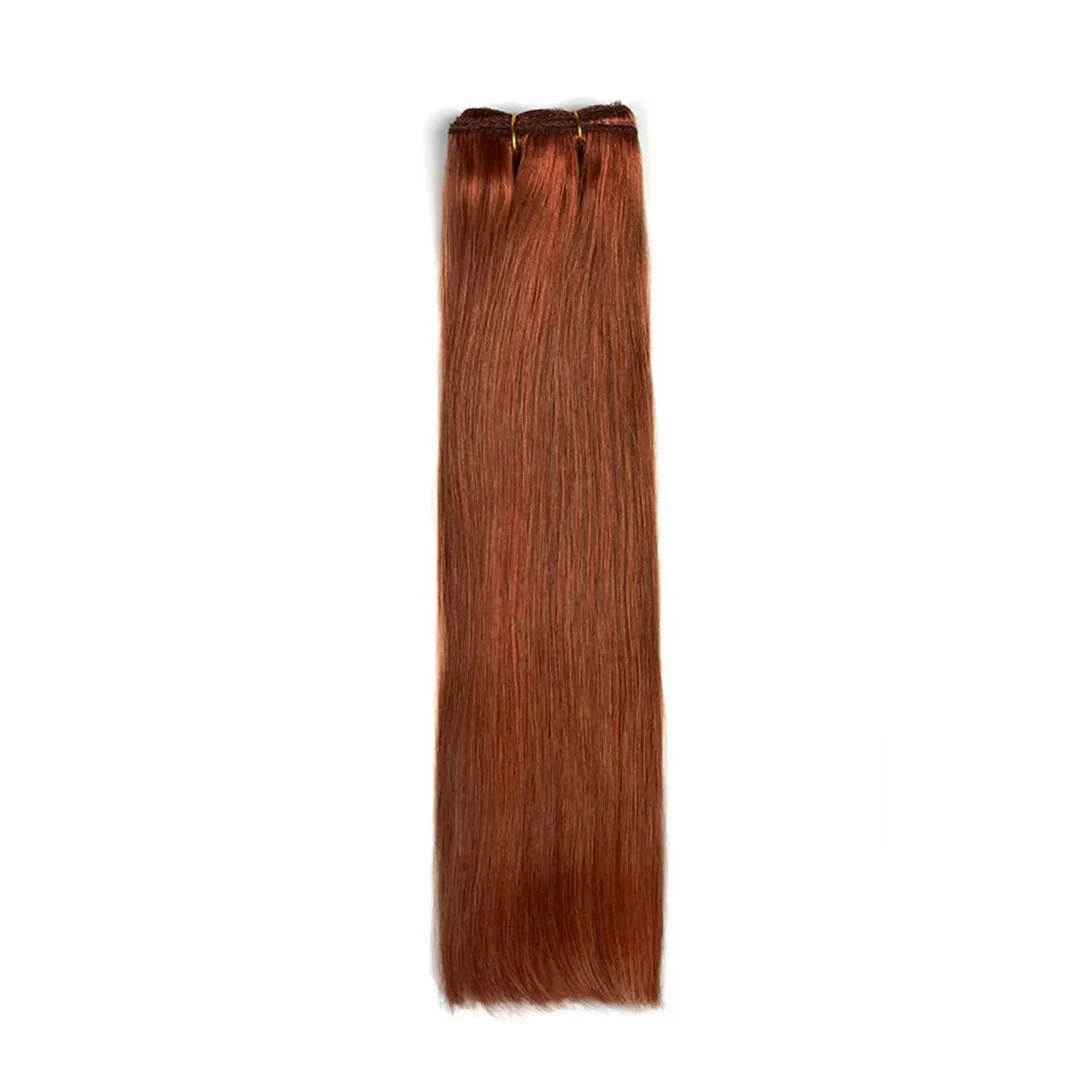 Dark Auburn/Copper Red (#33) Remy Royale Double Drawn Weave Extensions