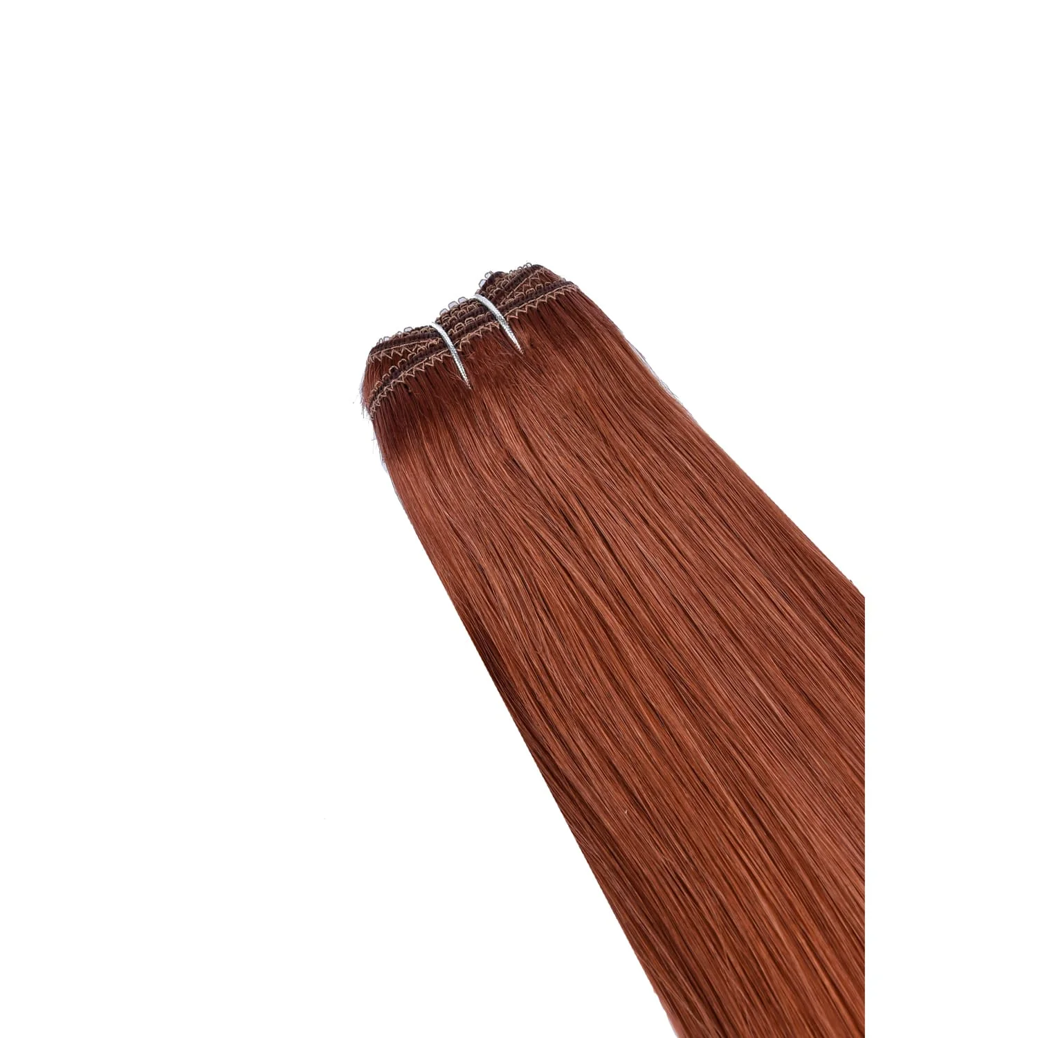 Dark Auburn/Copper Red (#33) Remy Royale Double Drawn Weave Extensions - Image 2