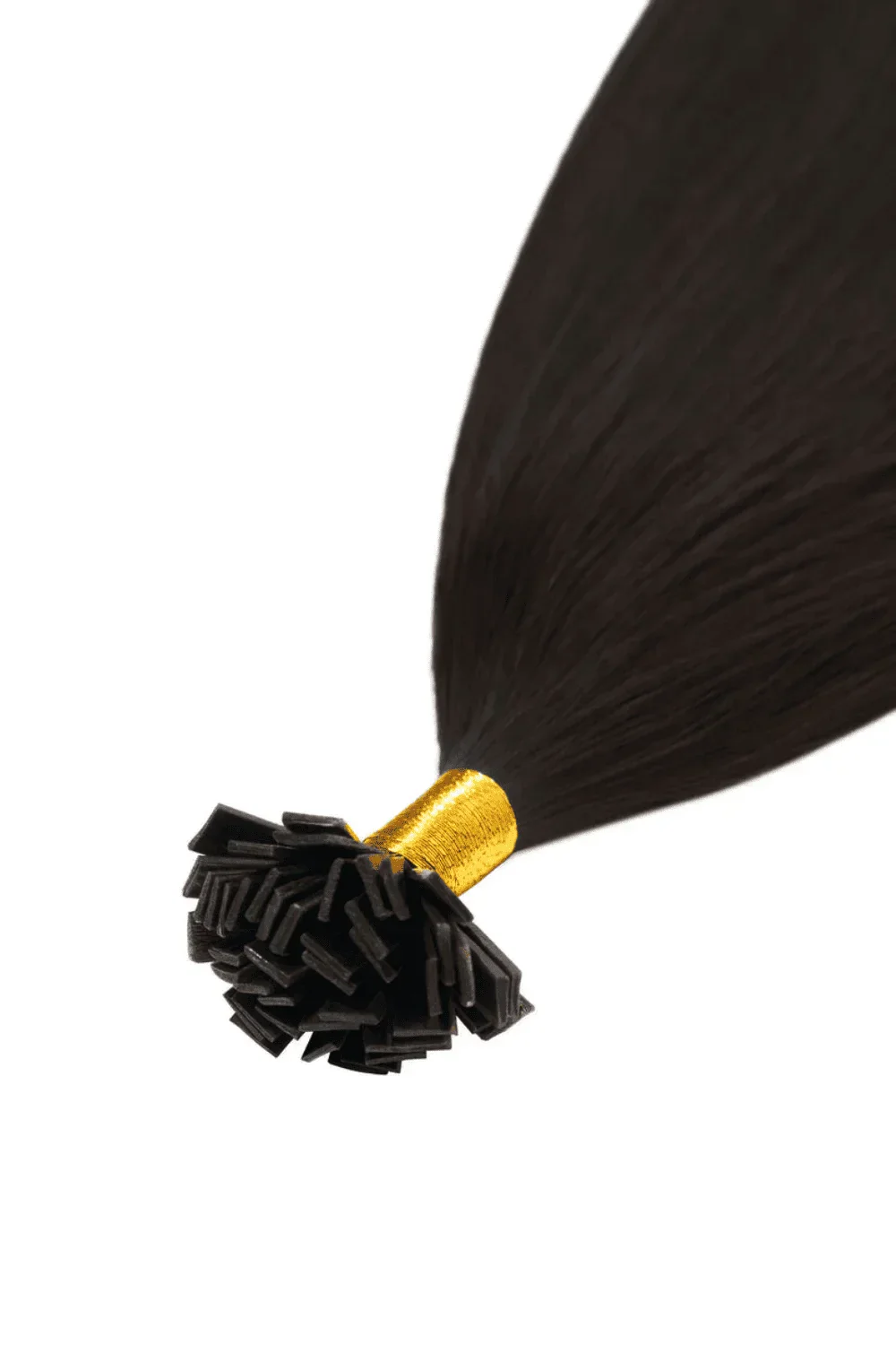 Darkest Brown (#2) Remy Royale Flat Tip Hair Extensions - Image 3