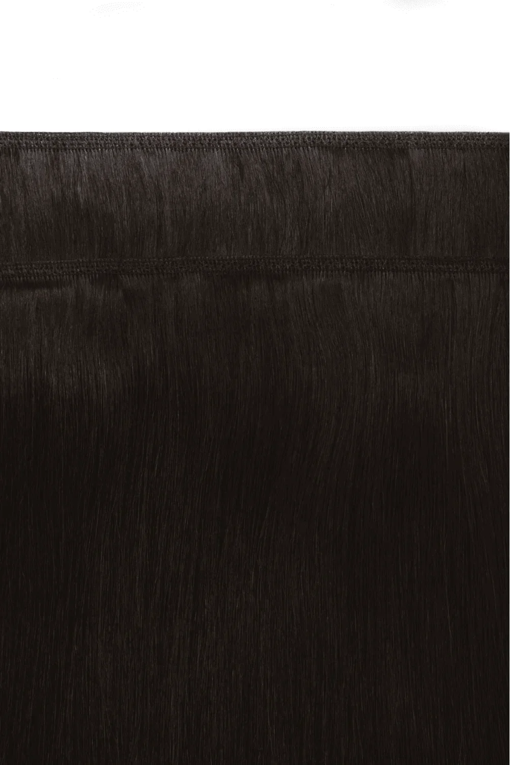 Darkest Brown (#2) Remy Royale Flat Weft Hair Extensions - Image 2