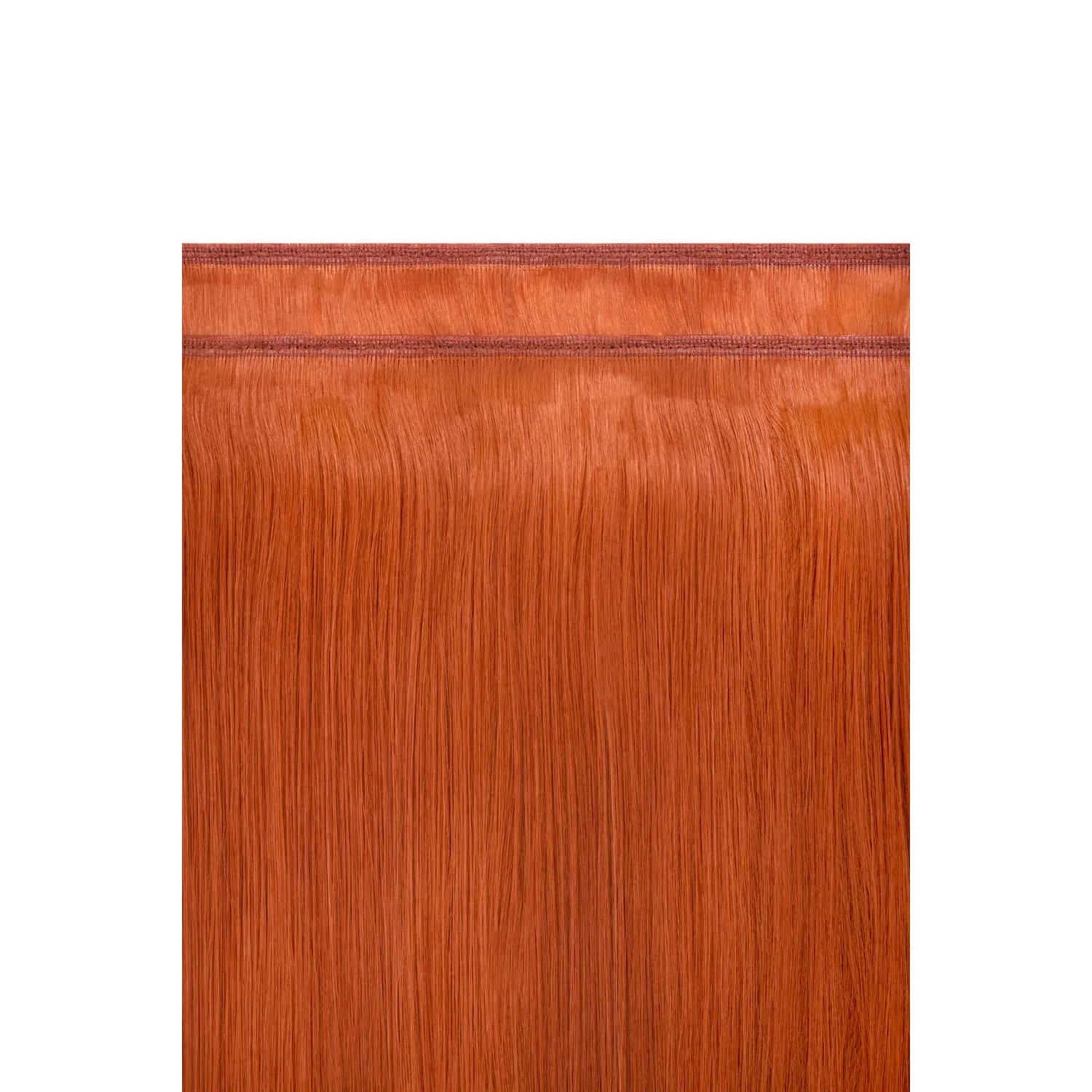 Flaming Ginger (#350) Remy Royale Flat Weft Hair Extensions - Image 3