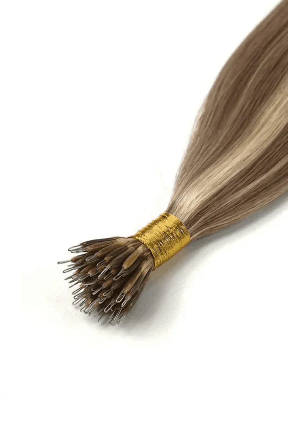 Iced Cappuccino (#14/22) Nano Ring Hair Extensions - Image 2