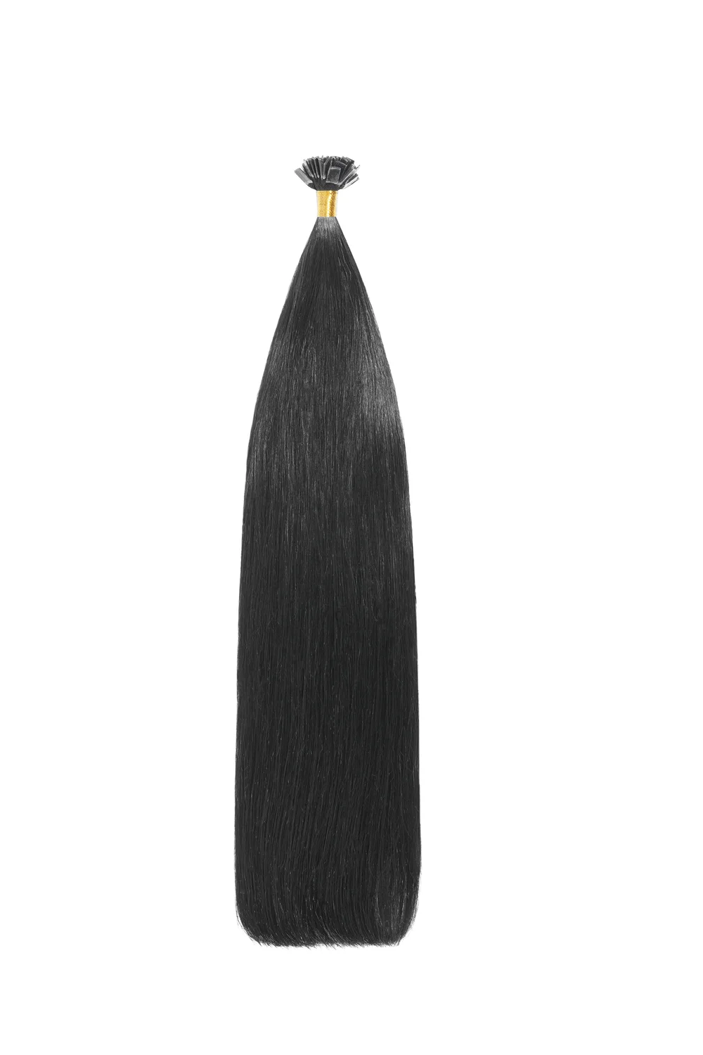 Jet Black (#1) Remy Royale Flat Tip Hair Extensions - Image 2