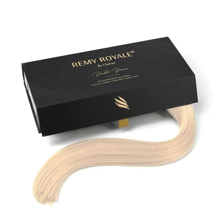 Light Ash Blonde (#22) Nano Ring Hair Extensions - Image 3