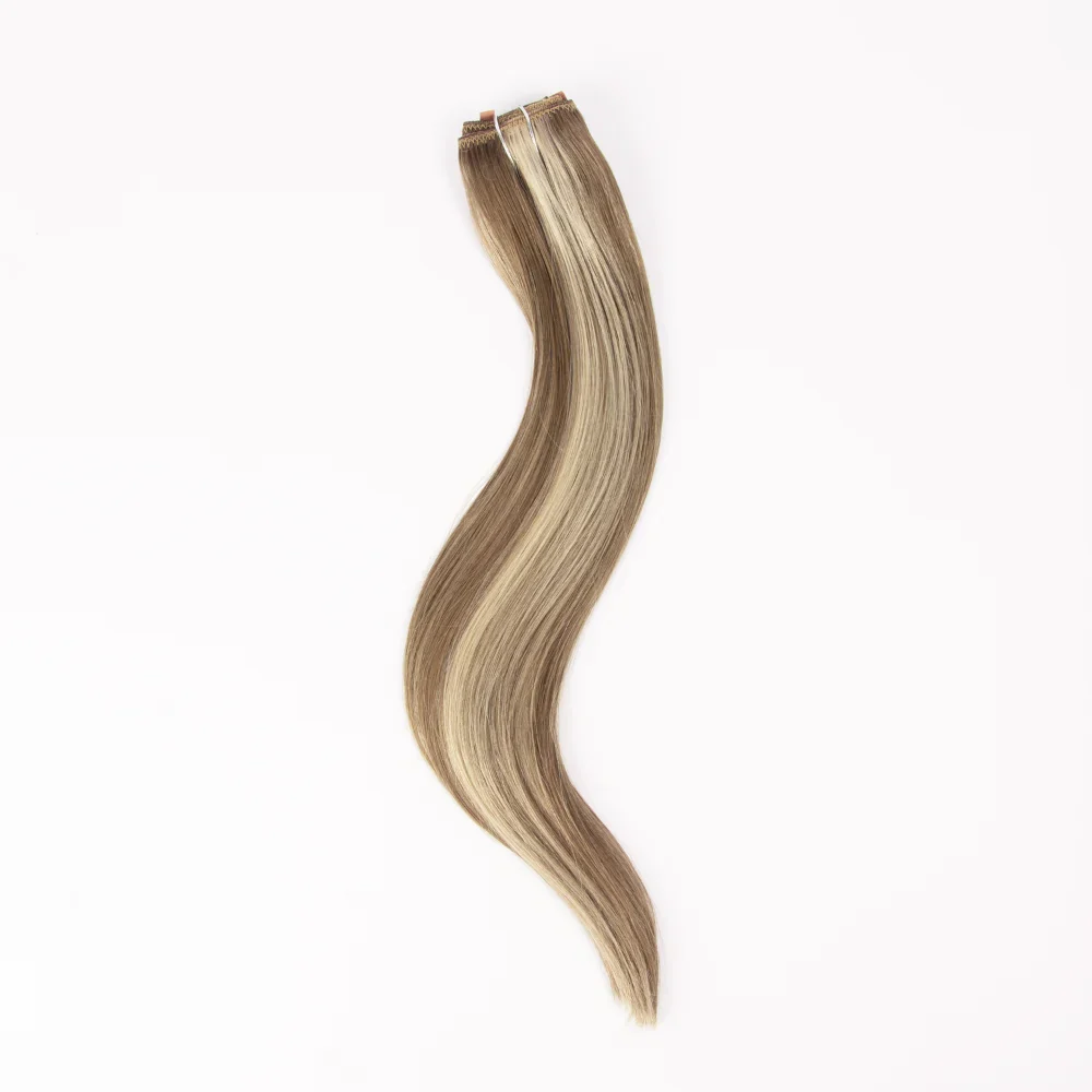 Iced Cappuccino (#14/22) One Piece Clip In Hair Extensions (Top-Up) - Image 3