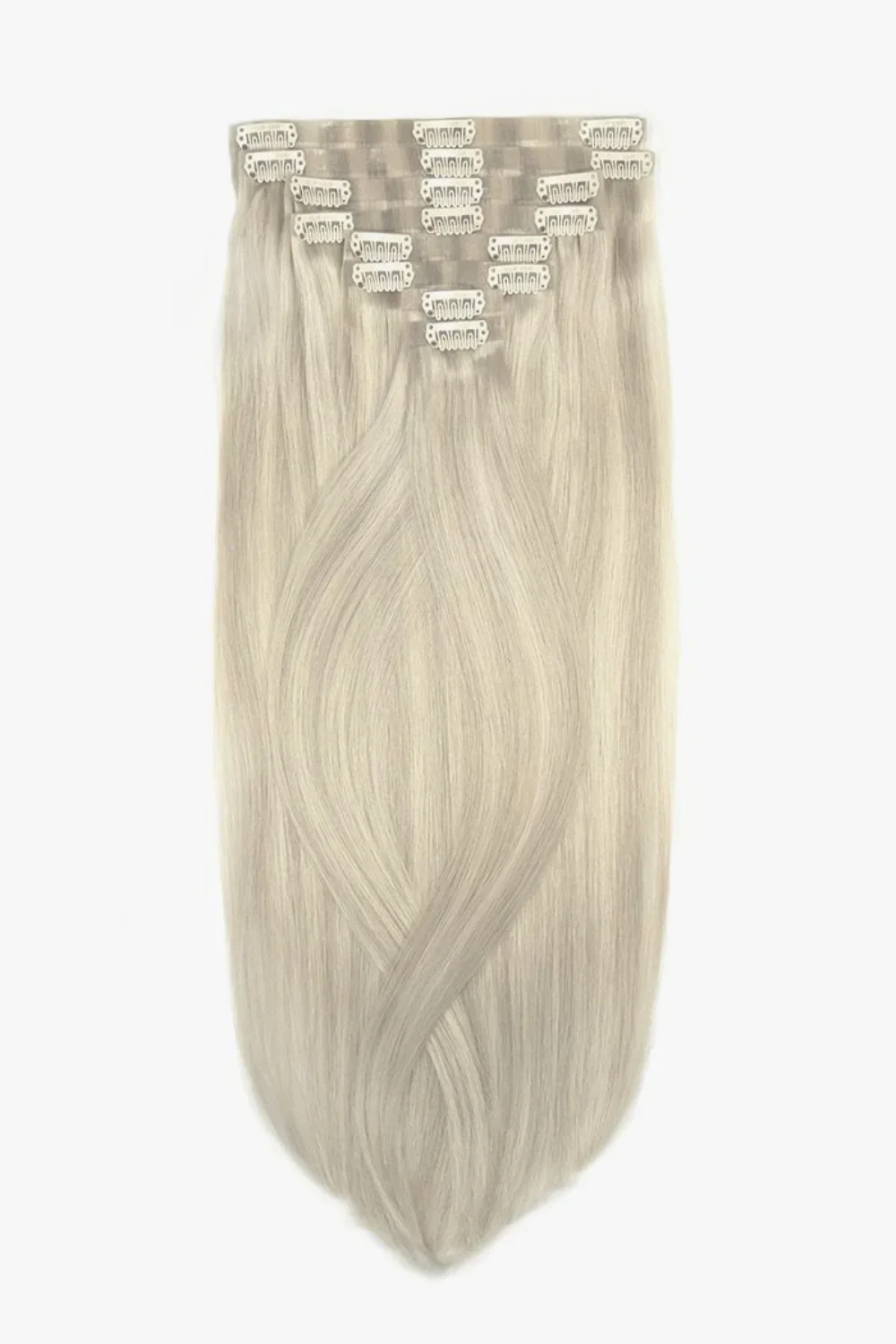 Platinum BlondeMe Double Drawn Seamless Clip In Hair Extensions