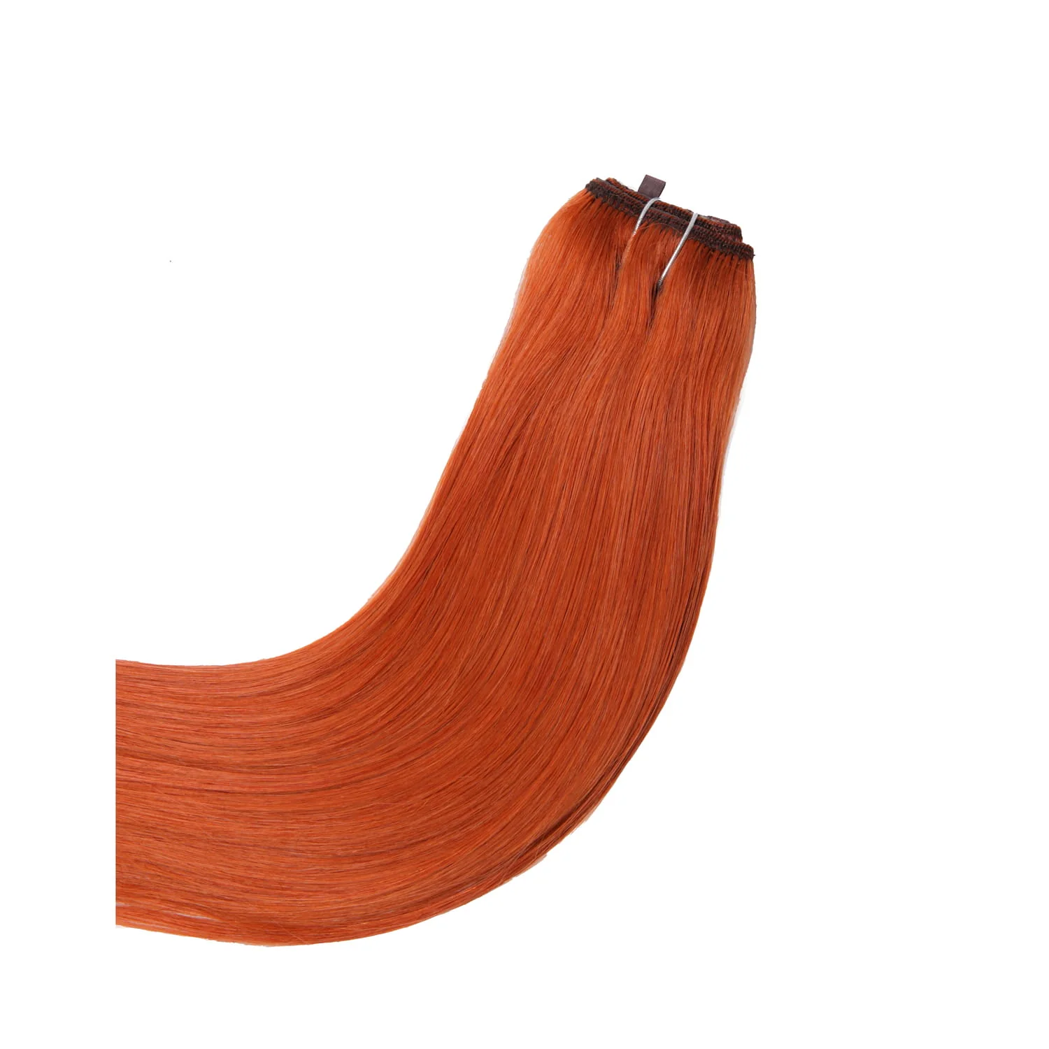 Flaming Ginger (#350) Quad Weft Clip In One Piece Hair Extensions - Image 3