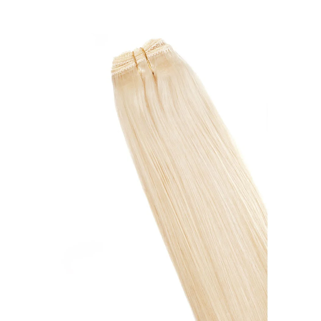 Bleach Blonde (#613) Remy Royale Double Drawn Weave Extensions - Image 3