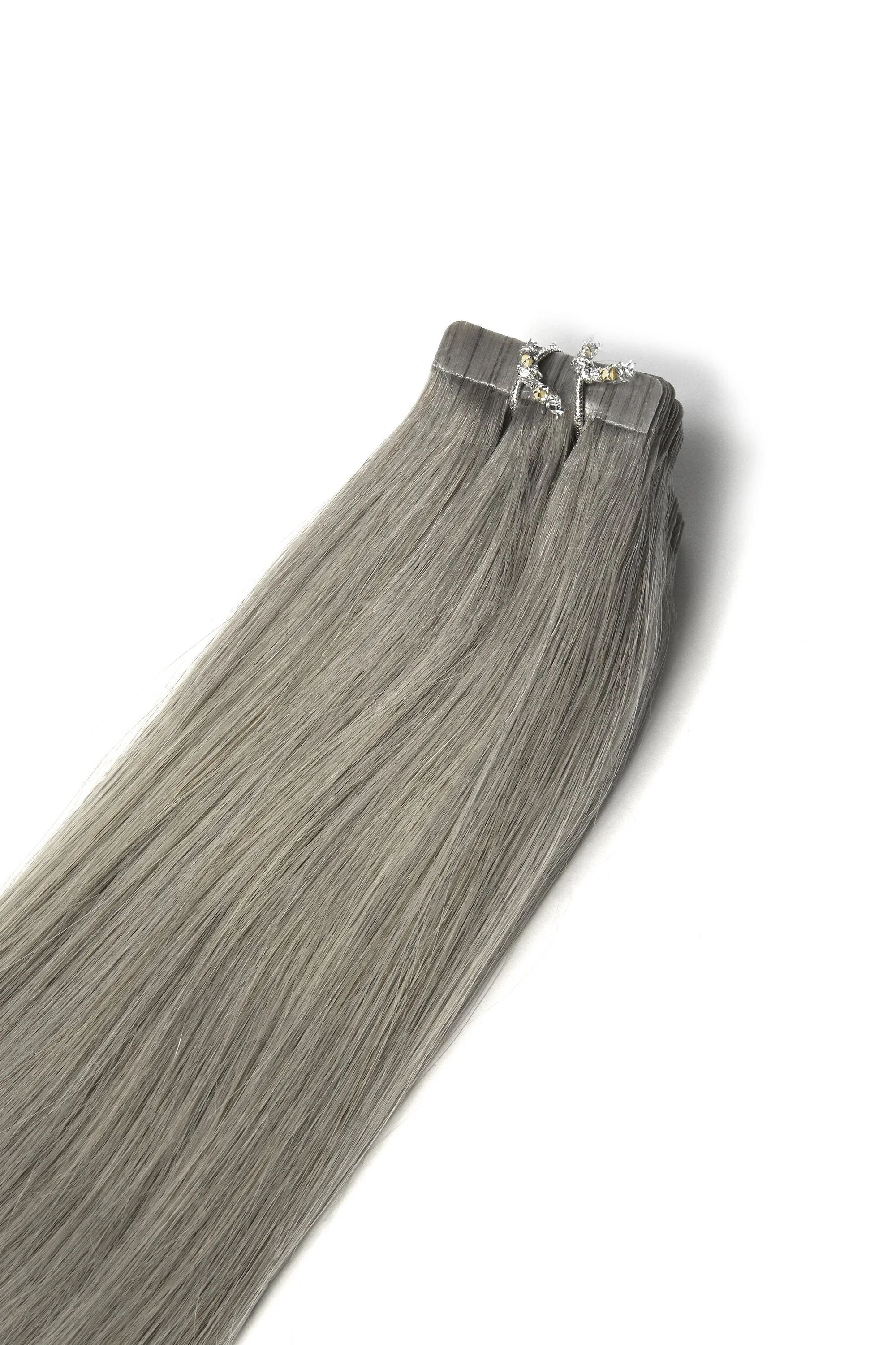 Silver Grey (#SG) Tape in Hair Extensions - Image 2